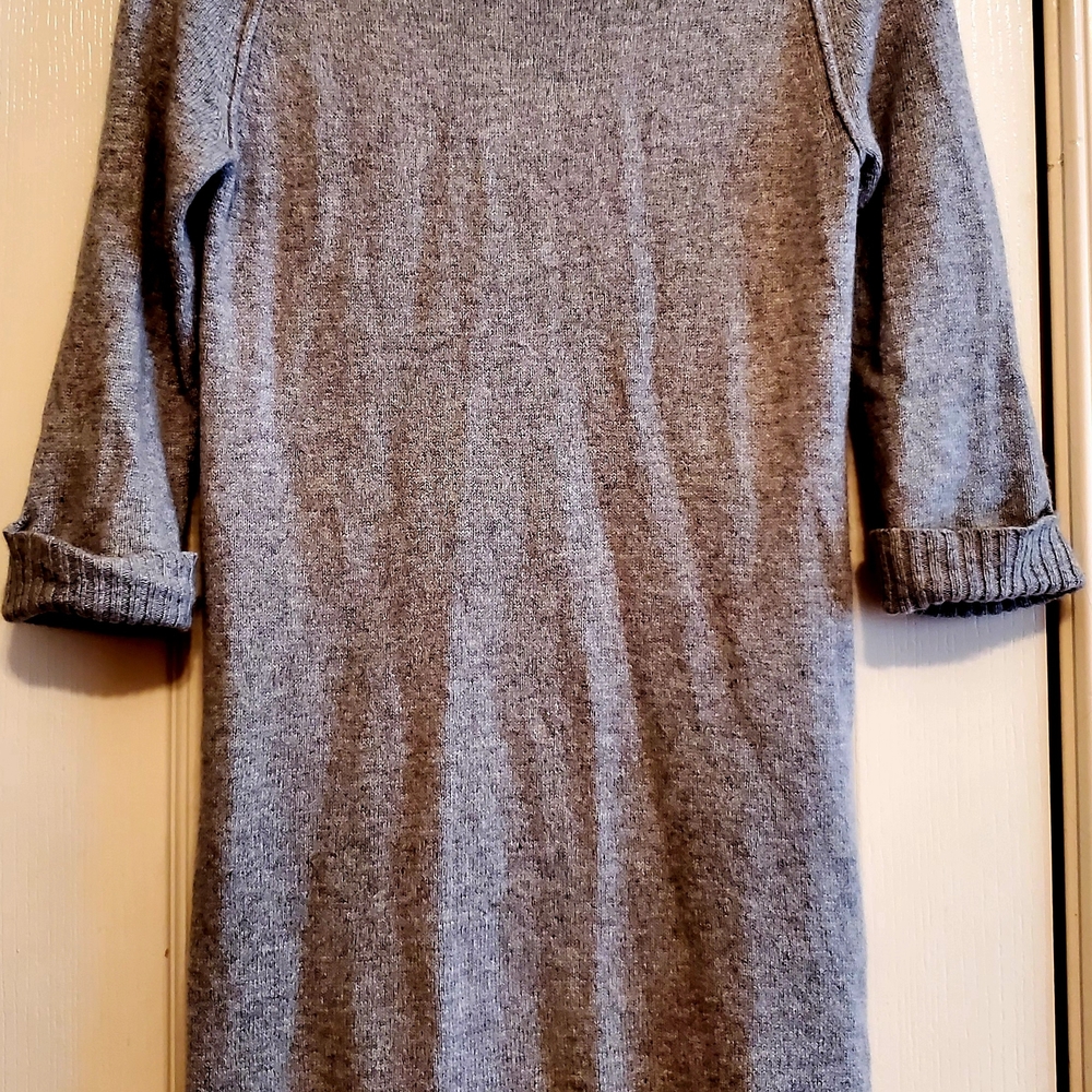 LOFT Heather Gray Knit Dress